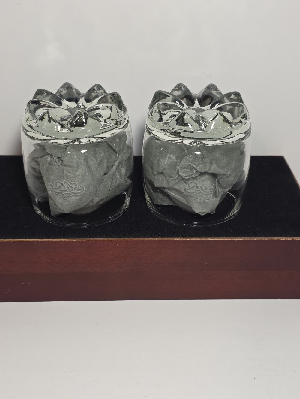 Set of 2 Vintage McCormick's Imported Irish Whiskey Rocks Glasses Bubble Base - Picture 6 of 9
